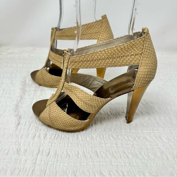 Michael Kors Faux Snakeskin Heels- Size 9.5 - Picture 1 of 14